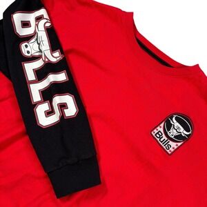 NBA Chicago Bulls Sweatshirt XL Patch crewneck Streetwear pullover grunge Jordan